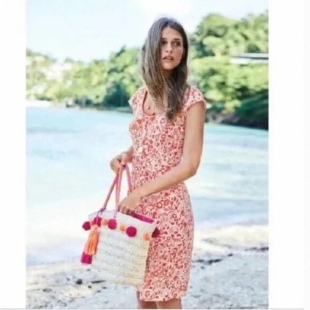 Boden Margo Floral Jersey Knit Dress 10